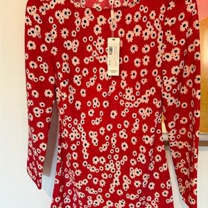 Ciao Lucia Red and White Floral Dress